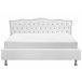 Beliani Cama con almacenaje Piel sintética METZ 212x215 Branco