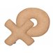 Beliani Almofada decorativa HESPERIS 46x46 Castanho Claro
