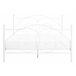Beliani Cama com estrado Metal DINARD 147x208 Branco