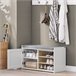 Banco de sapatos com 1 porta SoBuy FSR109-WN 80 Branco