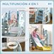 Escorrega Infantil com Baloiço HDPE, PP HOMCOM Multicor