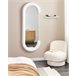 Beliani Espelho LOCHES 54x7 Branco