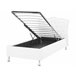 Beliani Cama com armazenamento Pele sintética METZ 126x217 Branco