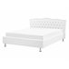 Beliani Cama Piel sintética METZ 169x217 Branco