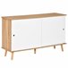 Aparador de Cozinha MDF, Metal HOMCOM 130 Castanho