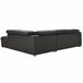 Sofá de canto com cama MAYA Preto