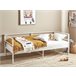 Beliani Cama com estrado Ferro BATTUT Branco