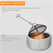 Braseiro Exterior Metal e MGO Outsunny Cinza