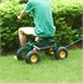 Assento de jardim Casarano com rodízios em aço Verde