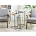 Beliani Conjunto de mesas TEXON 36x36 Preto