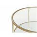 Beliani Mesa de centro BIRNEY 70x70 Dourado