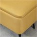 Banco de Armazenamento Poliéster, Espuma e Aço HOMCOM 101x38 Amarelo
