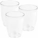 3x Maceter de orquídea plástica Transparente