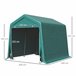 Abrigo de Exterior Metal e Tecido PE Outsunny Verde