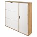 Sapateira MONTBLANC 112x105x23,5cm carvalho e cor branca Branco