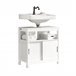 Armário debaixo do lavatório FRG128-SG SoBuy 60 Branco