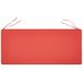 Beliani Almofada de assento para exterior VIVARA 152x54 Vermelho