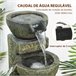 Fonte de Água em Cascata Resina Outsunny Multicor