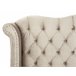 Beliani Cama com estrado Veludo AYETTE 225x215 Bege