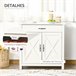 Aparador MDF, Melamina de Madeira HOMCOM Branco