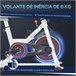 Bicicleta estática Aço e ABS HOMCOM Multicor