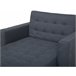 Beliani Chaise longue Poliéster ABERDEEN Castanho