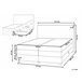 Beliani Cama continental com arrumação Poliéster MINISTER 168x209 Bege