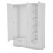 Roupeiro OSLO portas batentes e 2 gavetas 144x200cm branco Branco