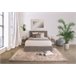 Cama abatível LUA II cinza 140x190cm Cinza
