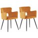 Beliani Silla de comedor SANILAC Laranja
