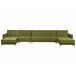 Beliani Sofá-cama Veludo ABERDEEN Verde