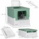 Caixa de Areia para Gatos PP PawHut Verde