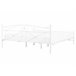Beliani Cama com estrado Metal RODEZ 146x208 Branco