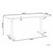 Beliani Secretária ajustável DESTIN IV 160x72 Branco