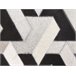 Beliani Patchwork NARMAN 140x200 Cinza Claro
