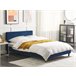 Beliani Cama com estrado Veludo FITOU 150x214 Azul