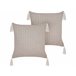 Beliani Almofada decorativa HAKONE 42x42 Bege