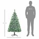 Árvore de Natal Artificial PET e Metal HOMCOM, casa - natal Verde