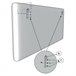  Cabeceira estofada Rombo 140x60 cm 160 Branco