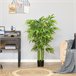 Bambú Artificial PE HOMCOM, casa - decoração Verde
