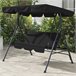 Baloiço de Jardim Poliester e Aço Outsunny Preto