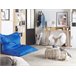 Beliani Pufe grande FUZZY Azul