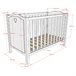 Cama de bebé Vipack Amori Branco