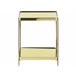 Beliani Mesa de apoio ALSEA 41x41 Dourado