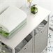 Cesto para roupa suja com 2 compartimentos BZR57-W SoBuy Branco