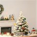 Árvore de Natal Artificial PVC, Serapilheira e Cimento HOMCOM Multicor