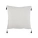 Beliani Almofada decorativa SCHEFFLERA 45x45 Branco/ Preto