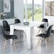  Mesa de consola extensível TM 90x53 Branco