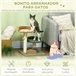 Arranhador para Gatos Aglomerado de Madeira, Pelúcia e Sisal Multicor