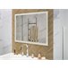 Beliani Espejo de baño ADOUR Cinza